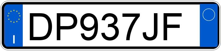 Numer rejestracyjny DP937JF posiada BMW Serie 5