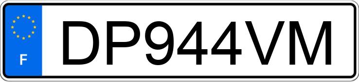 Le numéro d’enregistrement DP944VM a PEUGEOT 3008