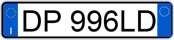 Numer rejestracyjny DP996LD posiada FIAT Panda 2a serie