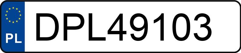 Numer rejestracyjny DPL 49103 posiada LAND ROVER EVOQUE - DPL49103