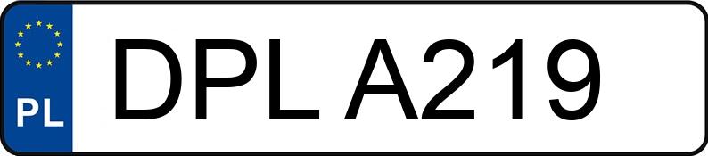 Numer rejestracyjny DPL A219 posiada VOLKSWAGEN PASSAT 1.6D - DPLA219