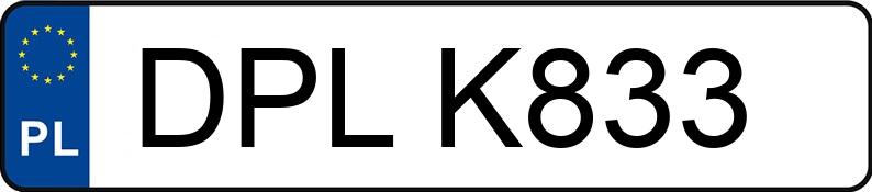 Numer rejestracyjny DPL K833 posiada DAEWOO NUBIRA 2,0 - DPLK833 Numer rejestracyjny DPL K833 posiada DAEWOO NUBIRA 2,0 - DPLK833