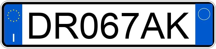 Numer rejestracyjny DR067AK posiada FIAT Idea