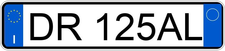 Numer rejestracyjny DR125AL posiada FIAT Punto 3a serie Numer rejestracyjny DR125AL posiada FIAT Punto 3a serie