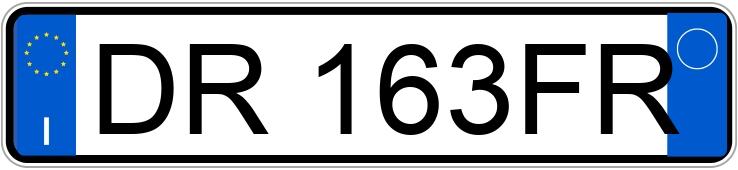 Numer rejestracyjny DR163FR posiada ALFA ROMEO MiTo