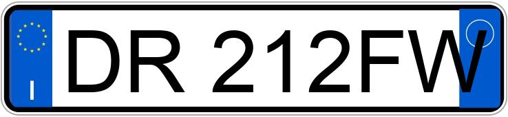 Numer rejestracyjny DR212FW posiada FIAT Panda 2a serie