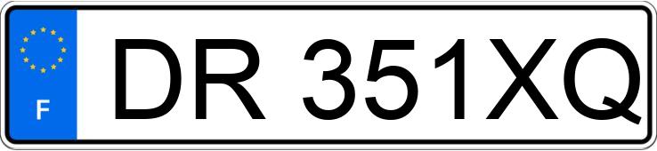 Numer rejestracyjny DR351XQ posiada RENAULT MEGANE II