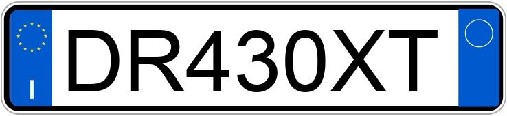 Numer rejestracyjny DR430XT posiada ALFA ROMEO GT