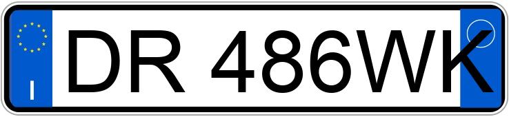 Numer rejestracyjny DR486WK posiada FIAT Grande Punto