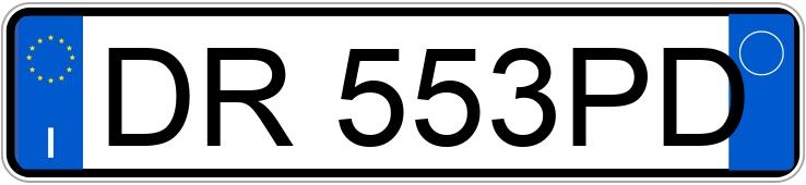 Numer rejestracyjny DR553PD posiada LANCIA Ypsilon 2a serie Numer rejestracyjny DR553PD posiada LANCIA Ypsilon 2a serie