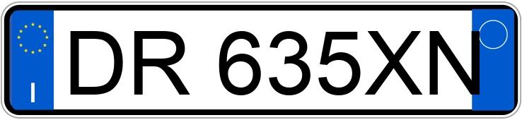 Numer rejestracyjny DR635XN posiada FIAT Grande Punto