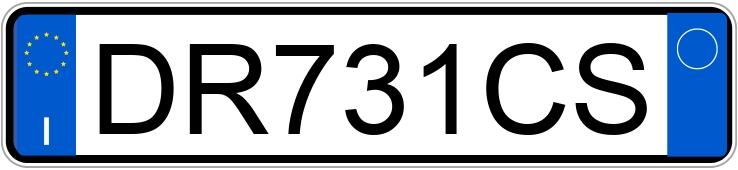 Numer rejestracyjny DR731CS posiada TOYOTA Yaris 2a serie