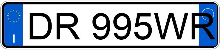 Numer rejestracyjny DR995WR posiada FIAT Panda 2a serie