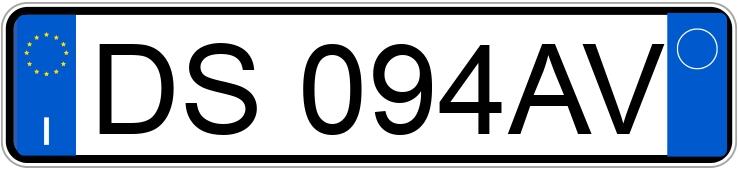 Numer rejestracyjny DS094AV posiada VOLKSWAGEN Golf 5a serie