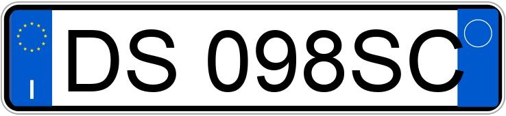 Numer rejestracyjny DS098SC posiada VOLKSWAGEN Golf 5a serie