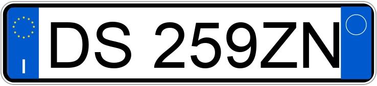 Numer rejestracyjny DS259ZN posiada OPEL Meriva 1a serie