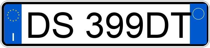 Numer rejestracyjny DS399DT posiada BMW Serie 3