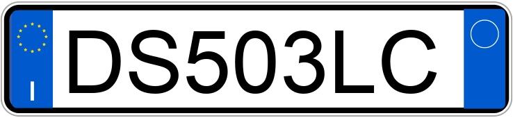 Numer rejestracyjny DS503LC posiada FIAT 500