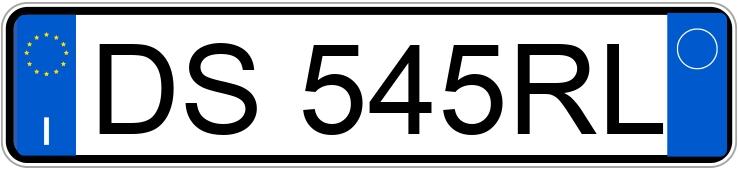 Numer rejestracyjny DS545RL posiada BMW Serie 3