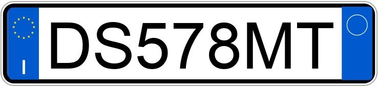 Numer rejestracyjny DS578MT posiada FIAT 500