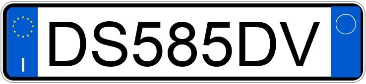 Numer rejestracyjny DS585DV posiada AUDI A4 4a serie