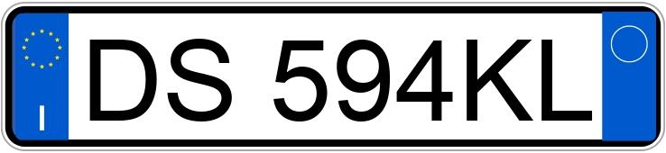 Numer rejestracyjny DS594KL posiada BMW Serie 1