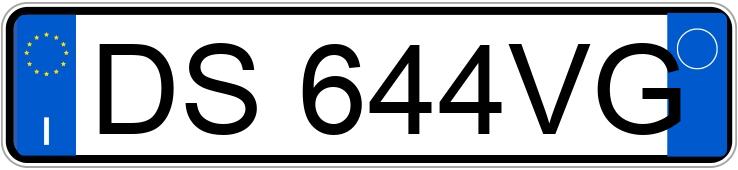 Numer rejestracyjny DS644VG posiada BMW Serie 3