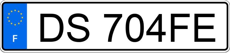 Numer rejestracyjny DS704FE posiada RENAULT TRAFIC