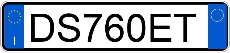 Numer rejestracyjny DS760ET posiada FIAT 500 Numer rejestracyjny DS760ET posiada FIAT 500