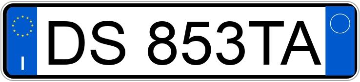 Numer rejestracyjny DS853TA posiada AUDI A4 4a serie Numer rejestracyjny DS853TA posiada AUDI A4 4a serie