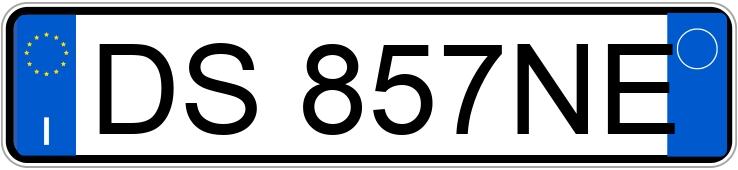 Numer rejestracyjny DS857NE posiada FIAT Panda 2a serie