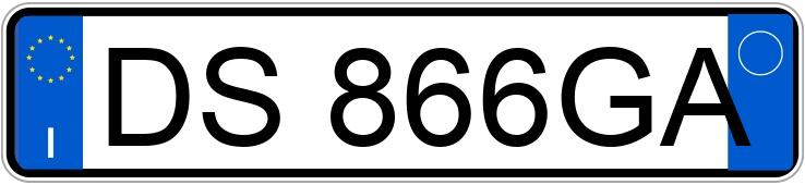 Numer rejestracyjny DS866GA posiada FIAT 500