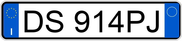 Numer rejestracyjny DS914PJ posiada FIAT Panda 2a serie