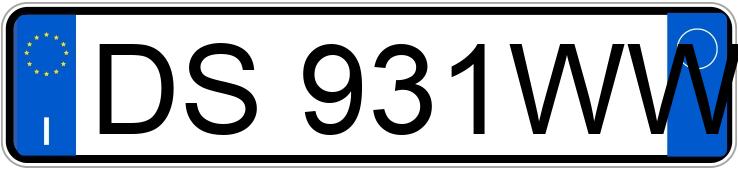 Numer rejestracyjny DS931WW posiada BMW Serie 1