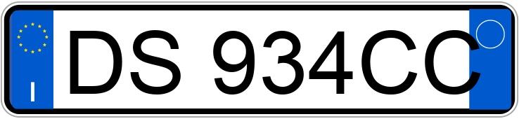 Numer rejestracyjny DS934CC posiada CITROEN C3 1a serie
