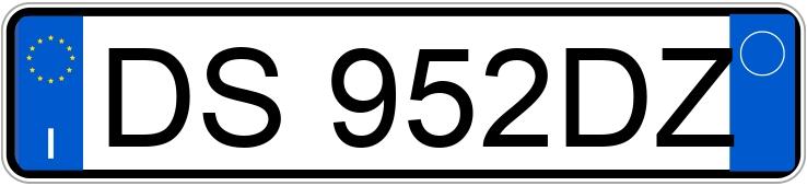 Numer rejestracyjny DS952DZ posiada MERCEDES Classe C