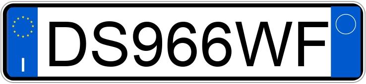 Numer rejestracyjny DS966WF posiada VOLKSWAGEN Golf 5a serie Numer rejestracyjny DS966WF posiada VOLKSWAGEN Golf 5a serie