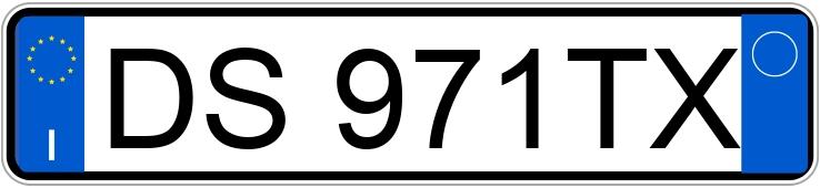 Numer rejestracyjny DS971TX posiada FIAT Grande Punto