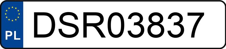 Numer rejestracyjny DSR 03837 posiada OPEL Vectra A 1.8i Kat. GL - DSR03837