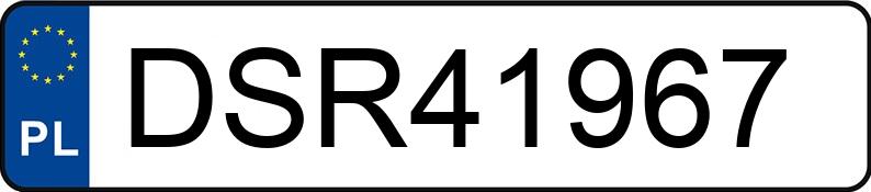 Numer rejestracyjny DSR 41967 posiada BMW 320 - DSR41967