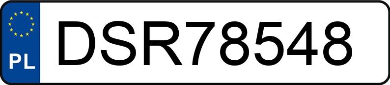 Numer rejestracyjny DSR 78548 posiada BMW 318 - DSR78548