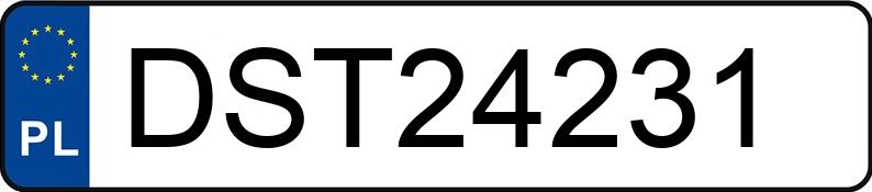 Numer rejestracyjny DST 24231 posiada BMW 525 Diesel MR`03 E3 E60 525 Diesel MR`03 E3 E60 - DST24231