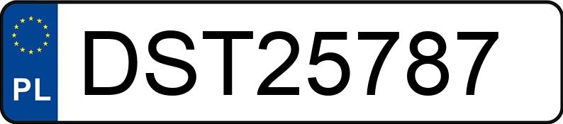 Numer rejestracyjny DST 25787 posiada MITSUBISHI LANCER - DST25787