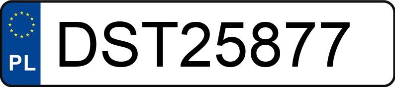 Numer rejestracyjny DST 25877 posiada VOLKSWAGEN PICK-UP - DST25877