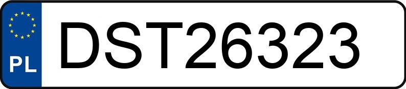 O número de registro DST 26323 tem MAZDA 323 1.8 Kat. MR`89 GT - DST26323