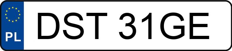 Numer rejestracyjny DST 31GE posiada BODEX KIS3WA KIS3B - DST31GE