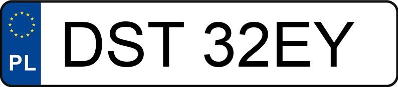 Numer rejestracyjny DST 32EY posiada NIEWIADÓW  BR2 - DST32EY