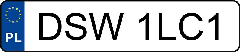 Numer rejestracyjny DSW 1LC1 posiada JIA JI JJ2000 JJ2000DZK - DSW1LC1