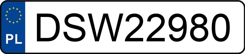 Numer rejestracyjny DSW 22980 posiada AUDI A3 - DSW22980 Numer rejestracyjny DSW 22980 posiada AUDI A3 - DSW22980