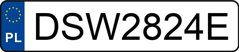 Numer rejestracyjny DSW 2824E posiada BMW 330 Diesel Kat. MR`98 E46 330 Diesel Kat. MR`98 E46 - DSW2824E